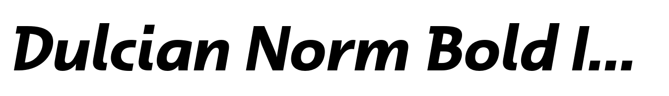 Dulcian Norm Bold Italic